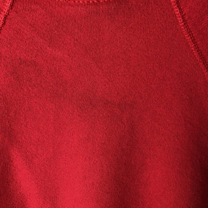 Vintage 90'S Lee Mid-Weight College Sweatshirt, Made in USA, Men's Size Medium cotton red type Vintage Second Hand