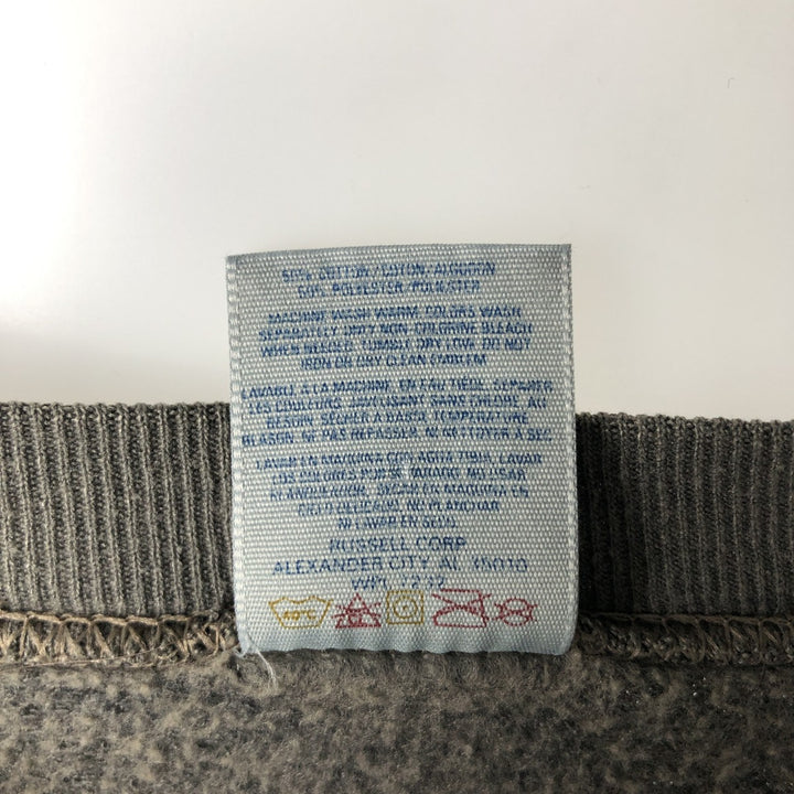 80s-90'S Jerzees College Sweatshirt, Made in USA, Men's XL, Vintage cotton Charcoal Vintage Second Hand