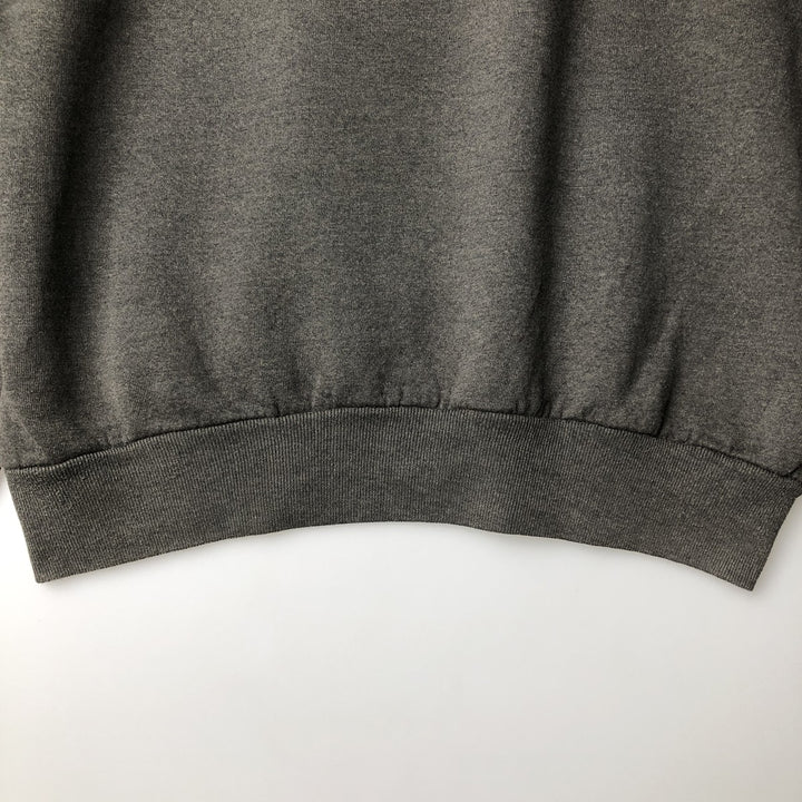 80s-90'S Jerzees College Sweatshirt, Made in USA, Men's XL, Vintage cotton Charcoal Vintage Second Hand