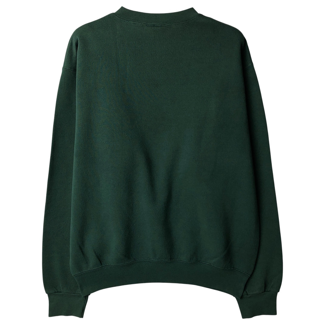 Vintage 90'S Lee SPORT printed sweatshirt, made in the USA, men's size XL cotton green type Vintage Second Hand