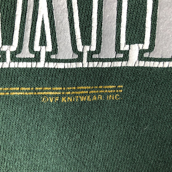 Vintage 90'S Lee SPORT printed sweatshirt, made in the USA, men's size XL cotton green type Vintage Second Hand