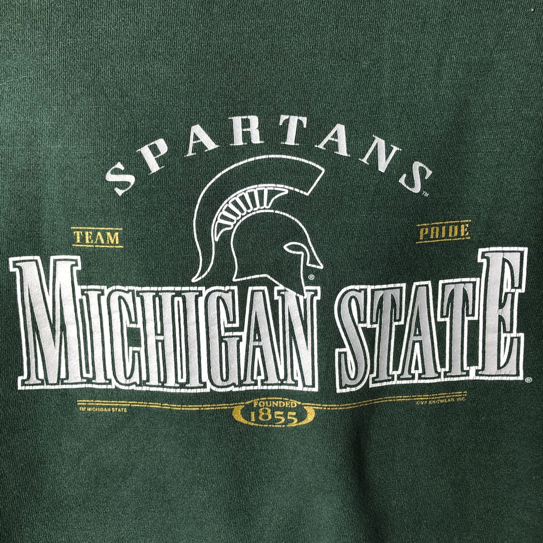 Vintage 90'S Lee SPORT printed sweatshirt, made in the USA, men's size XL cotton green type Vintage Second Hand