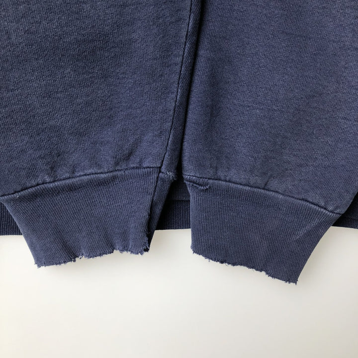 90'S Fruit of the Loom Super Cotton University of Michigan College Sweatshirt, Made in USA, Men's Size L cotton navy blue type Vintage Second Hand