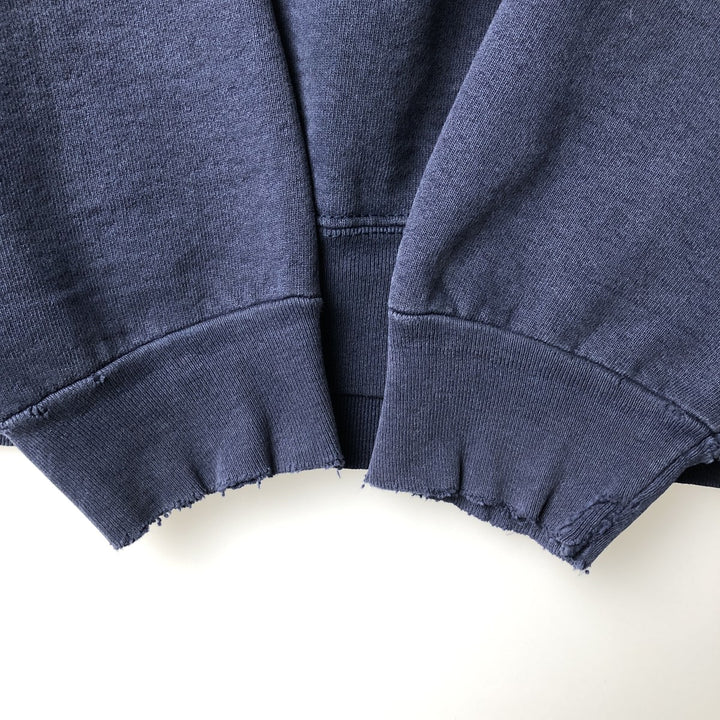 90'S Fruit of the Loom Super Cotton University of Michigan College Sweatshirt, Made in USA, Men's Size L cotton navy blue type Vintage Second Hand