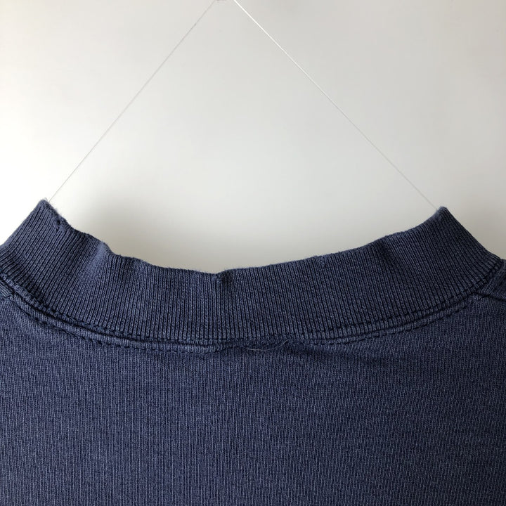 90'S Fruit of the Loom Super Cotton University of Michigan College Sweatshirt, Made in USA, Men's Size L cotton navy blue type Vintage Second Hand