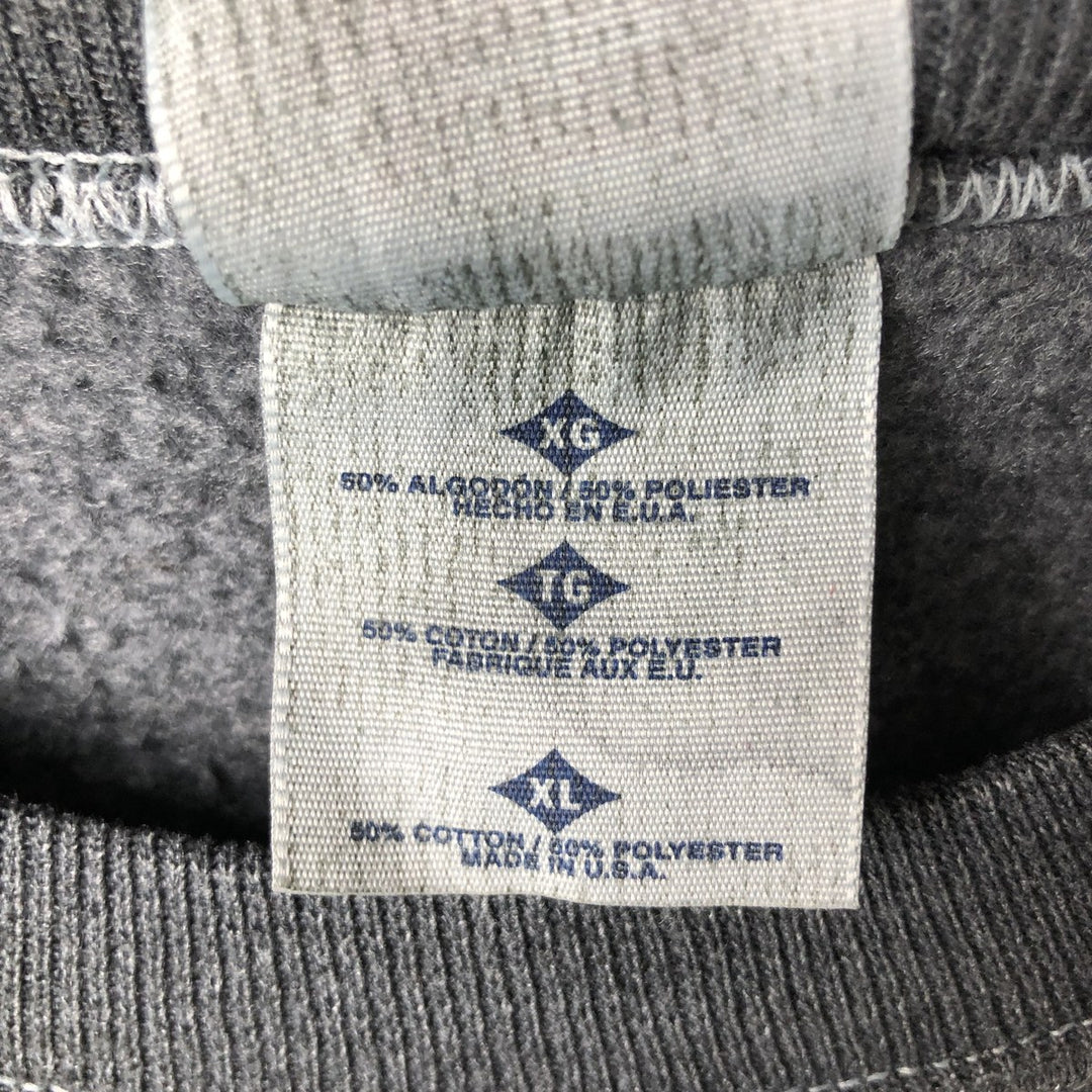 Vintage 90'S Jerzees Super Sweats college sweatshirt, made in the USA, men's size XL cotton black type Vintage Second Hand