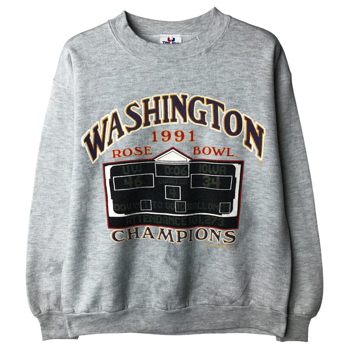 Vintage 90'S Tee Jays college sweatshirt, made in the USA, size M, men's cotton gray type Vintage Second Hand