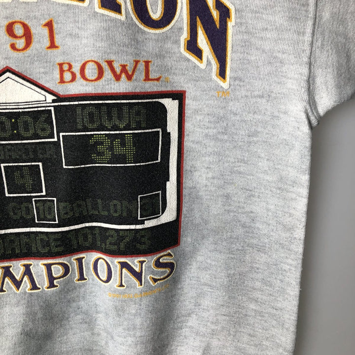 Vintage 90'S Tee Jays college sweatshirt, made in the USA, size M, men's cotton gray type Vintage Second Hand