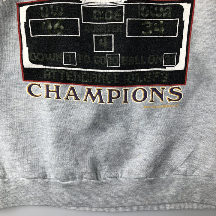 Vintage 90'S Tee Jays college sweatshirt, made in the USA, size M, men's cotton gray type Vintage Second Hand