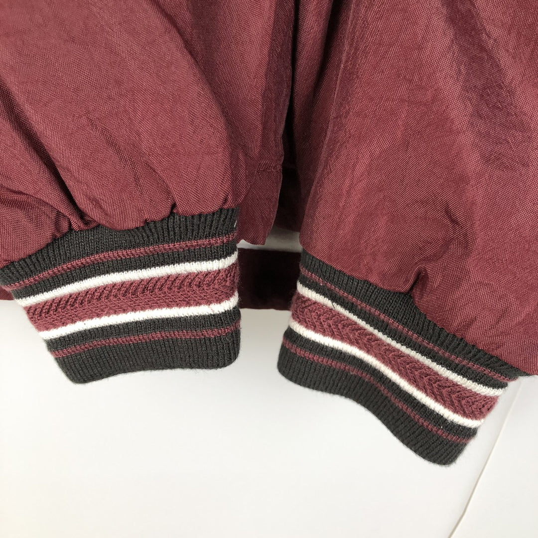 90s-00'S Champion V-neck nylon pullover, men's size S Nylon wine-red Vintage Second Hand