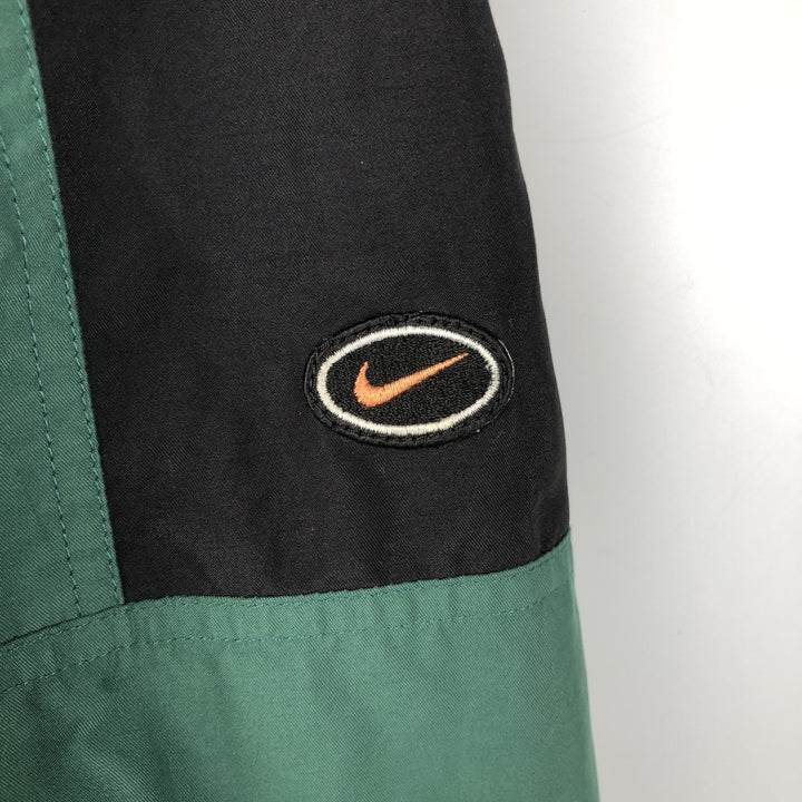 90s~00'S Nike Golf V-neck warm-up pullover, men's XL size polyester green type Vintage Second Hand