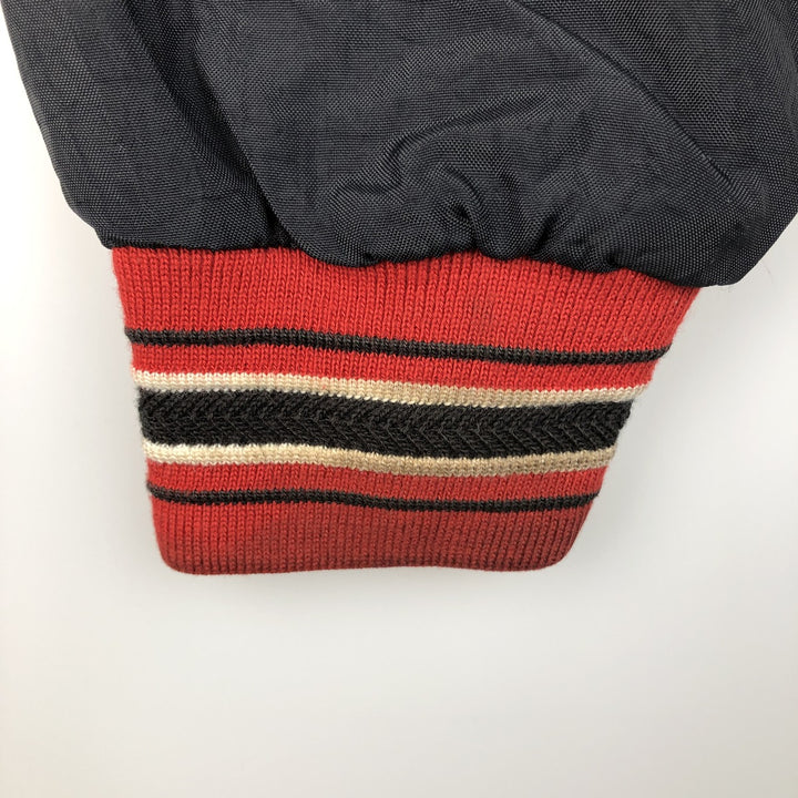 90s-00'S Champion V-neck nylon pullover, men's XL Nylon black type Vintage Second Hand