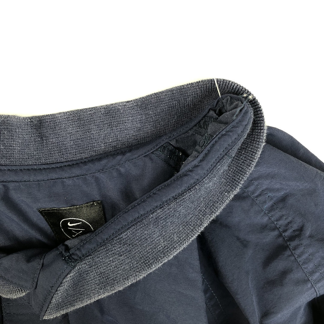 90s-00'S Nike Golf Half-Snap Nylon Pullover, Men's Size Medium Nylon navy blue type Vintage Second Hand