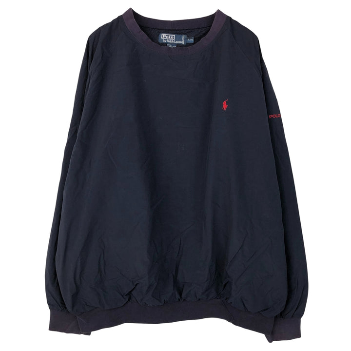 Ralph Lauren POLO by Ralph Lauren nylon pullover, men's size L Nylon navy blue type Vintage Second Hand