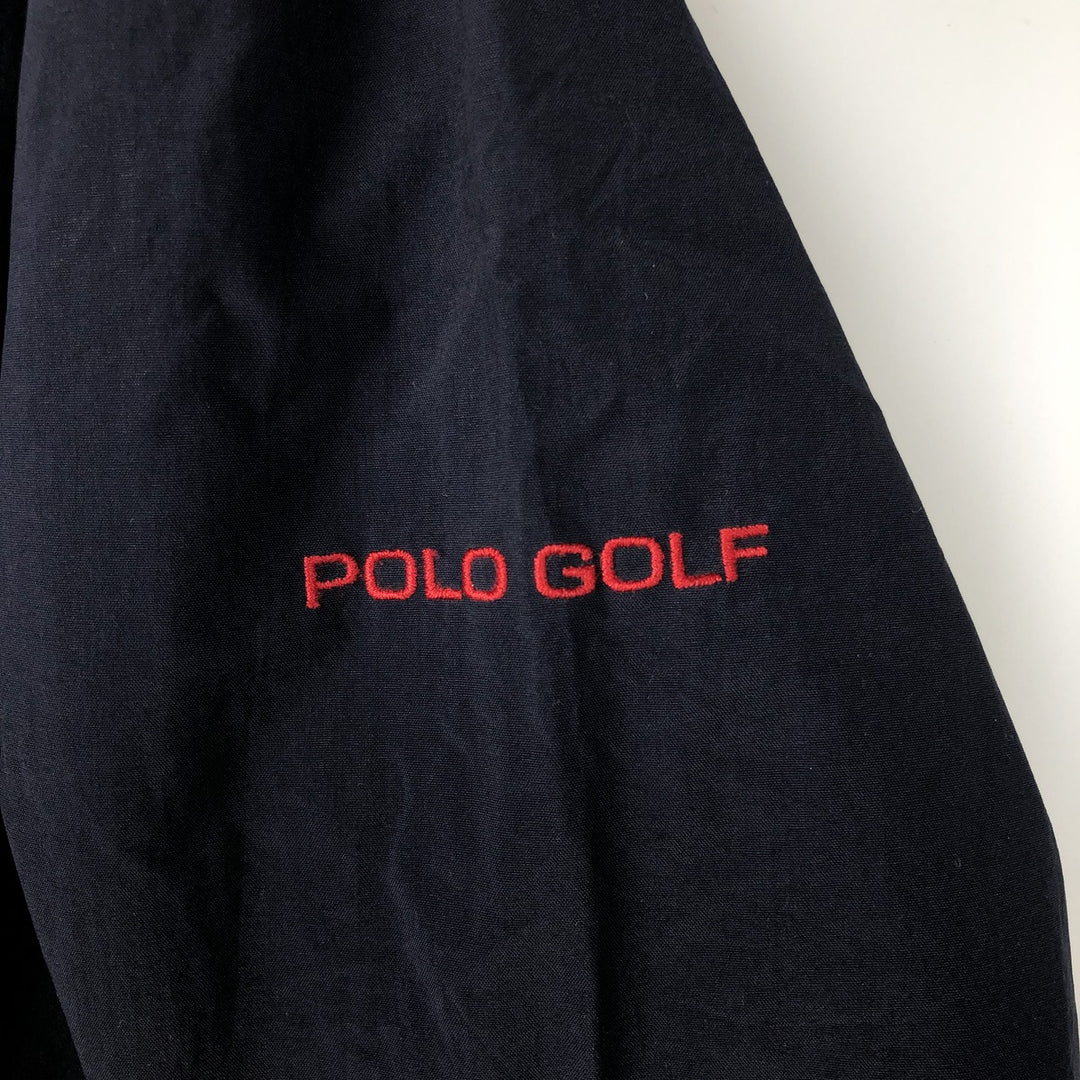 Ralph Lauren POLO by Ralph Lauren nylon pullover, men's size L Nylon navy blue type Vintage Second Hand