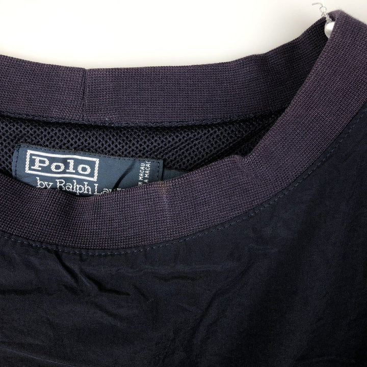Ralph Lauren POLO by Ralph Lauren nylon pullover, men's size L Nylon navy blue type Vintage Second Hand