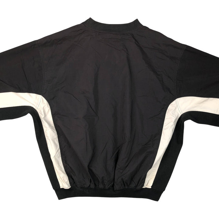 90s-00'S Adidas V-neck warm-up pullover, men's size L unclear black type Vintage Second Hand