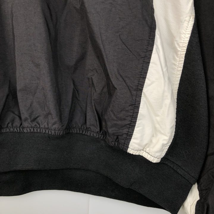 90s-00'S Adidas V-neck warm-up pullover, men's size L unclear black type Vintage Second Hand