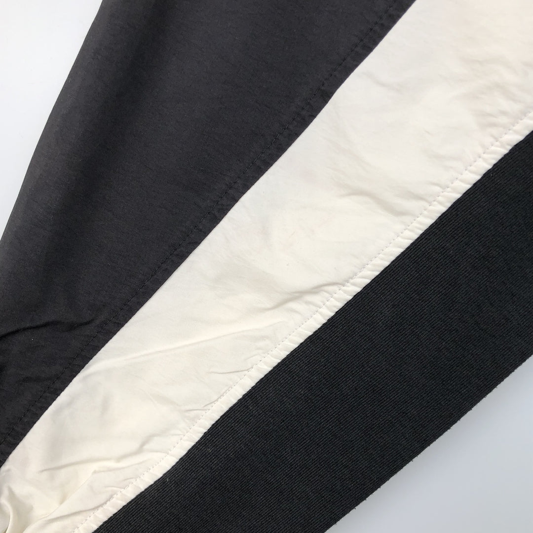 90s-00'S Adidas V-neck warm-up pullover, men's size L unclear black type Vintage Second Hand
