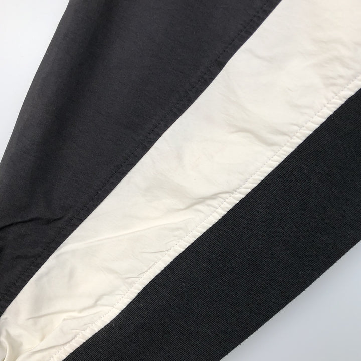 90s-00'S Adidas V-neck warm-up pullover, men's size L unclear black type Vintage Second Hand