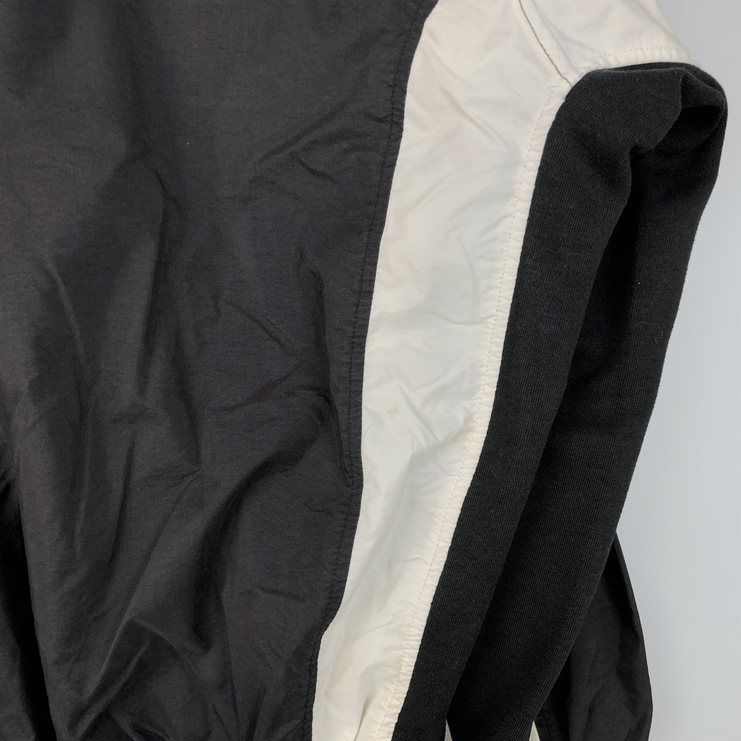 90s-00'S Adidas V-neck warm-up pullover, men's size L unclear black type Vintage Second Hand