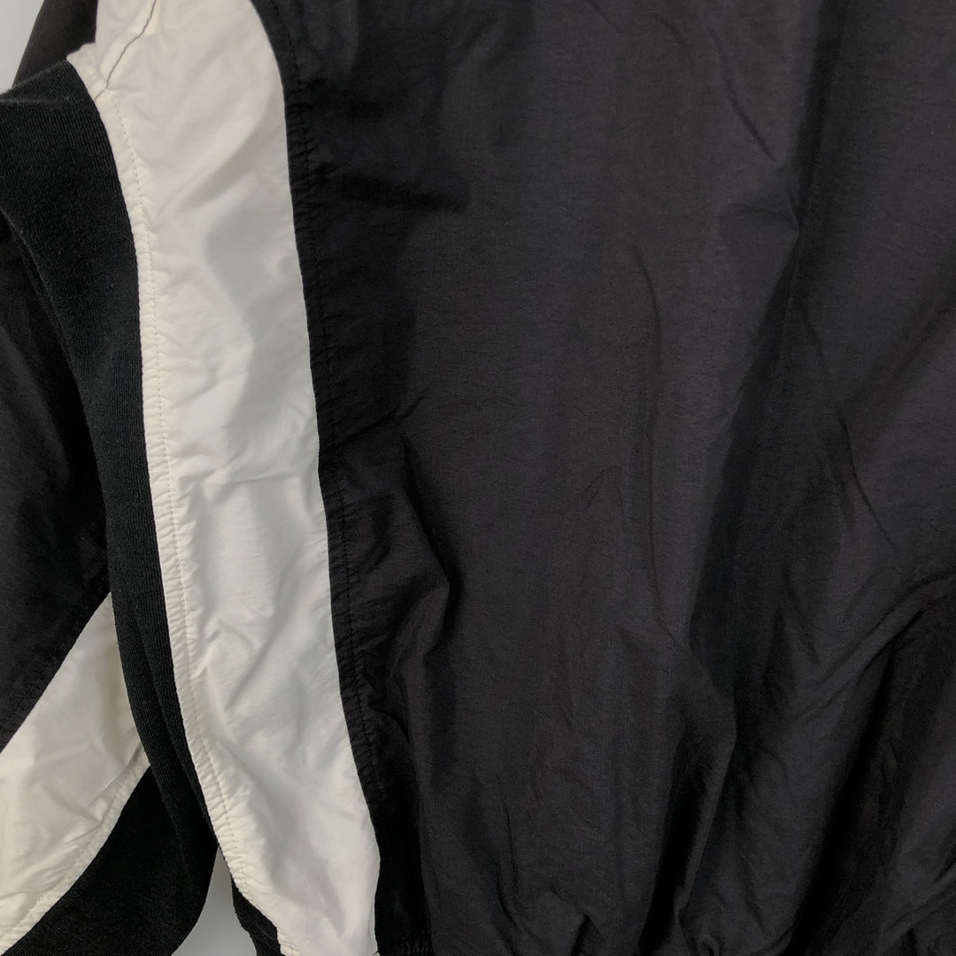 90s-00'S Adidas V-neck warm-up pullover, men's size L unclear black type Vintage Second Hand