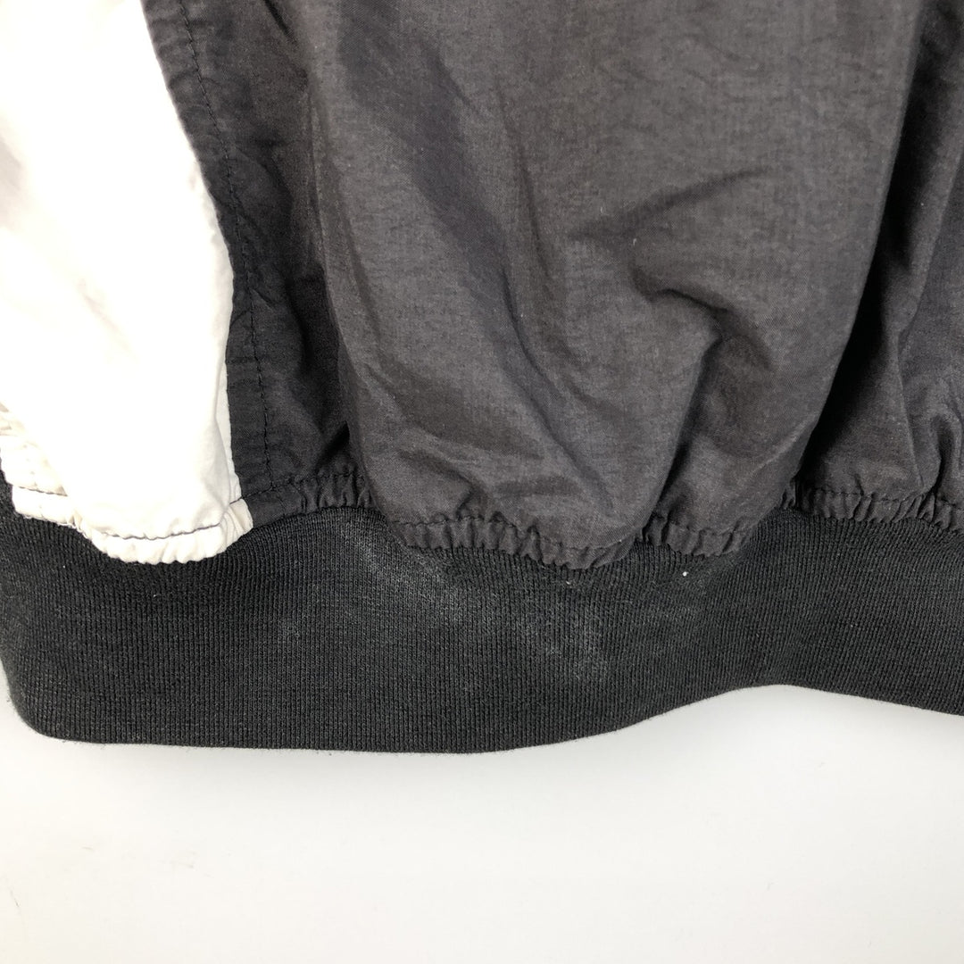 90s-00'S Adidas V-neck warm-up pullover, men's size L unclear black type Vintage Second Hand