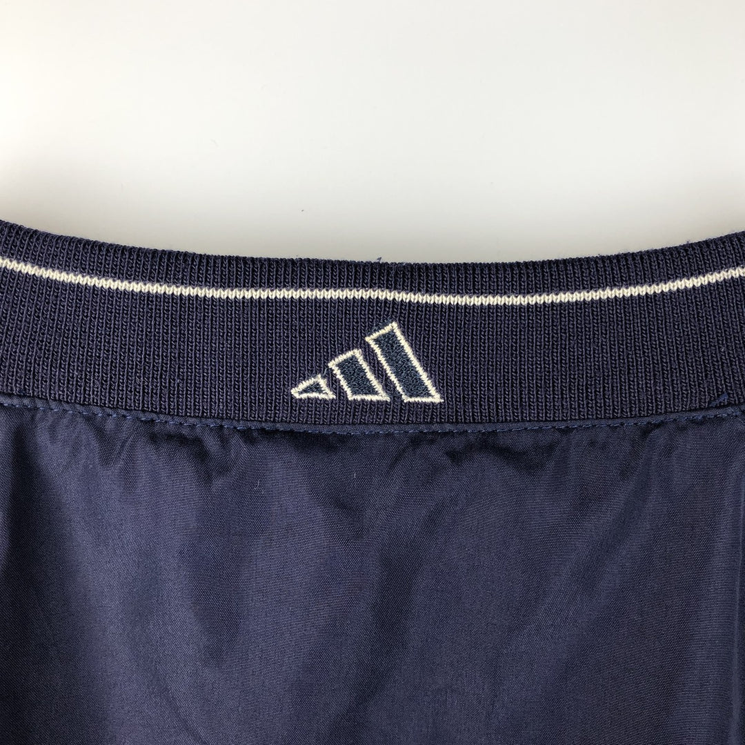 90s-00'S adidas Golf V-neck warm-up pullover, men's size L polyester navy blue type Vintage Second Hand