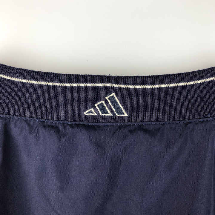 90s-00'S adidas Golf V-neck warm-up pullover, men's size L polyester navy blue type Vintage Second Hand