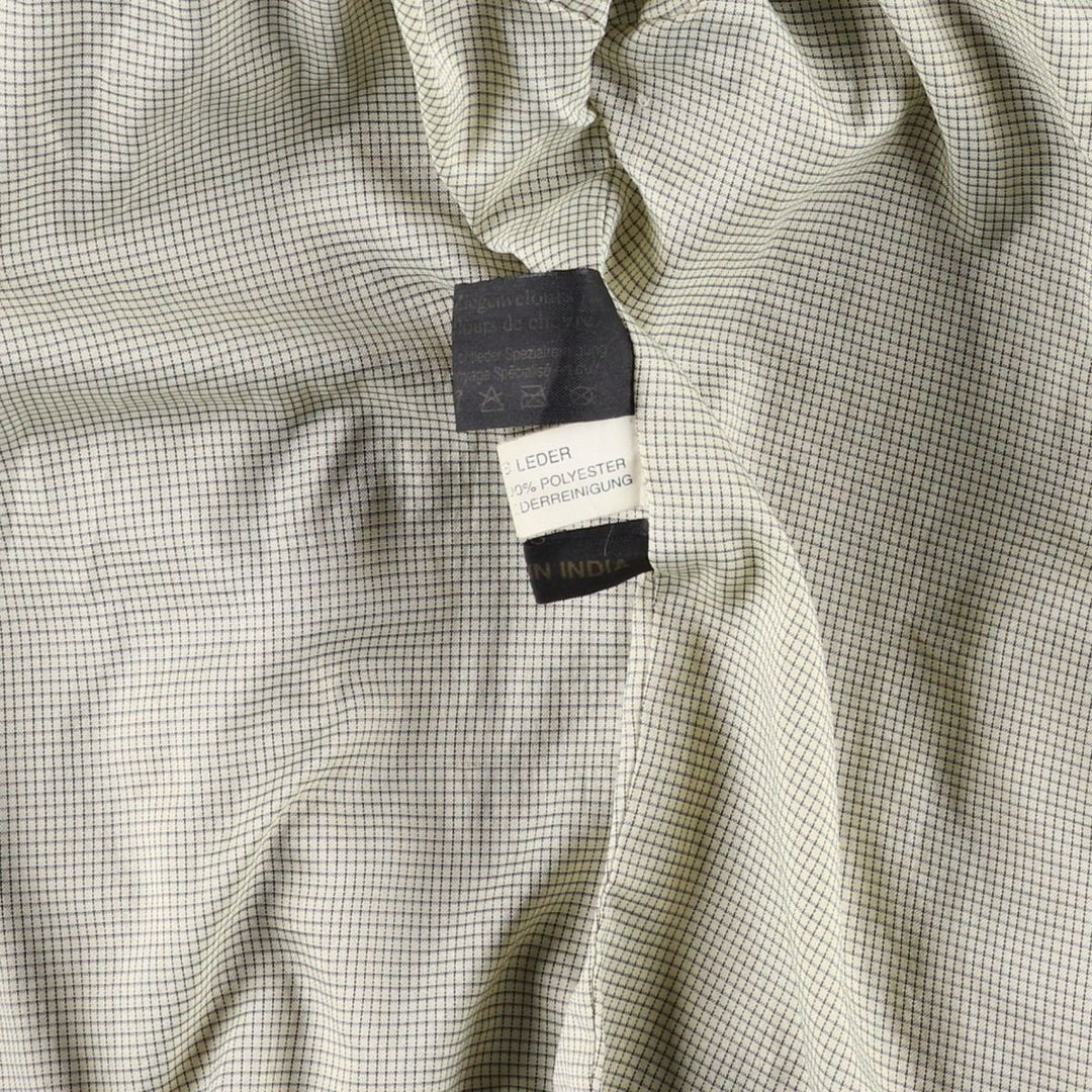 Jean Jacques Benson stand-collar suede leather jacket, men's size L Genuine Leather Suede Leather Beige type Vintage Second Hand