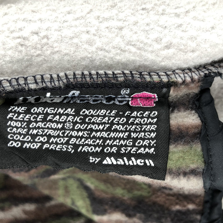 Vintage 90'S Cabela's Realtree Camo Camo Fleece Jacket, Made in the USA, Men's Size Large polyester brown type Vintage Second Hand