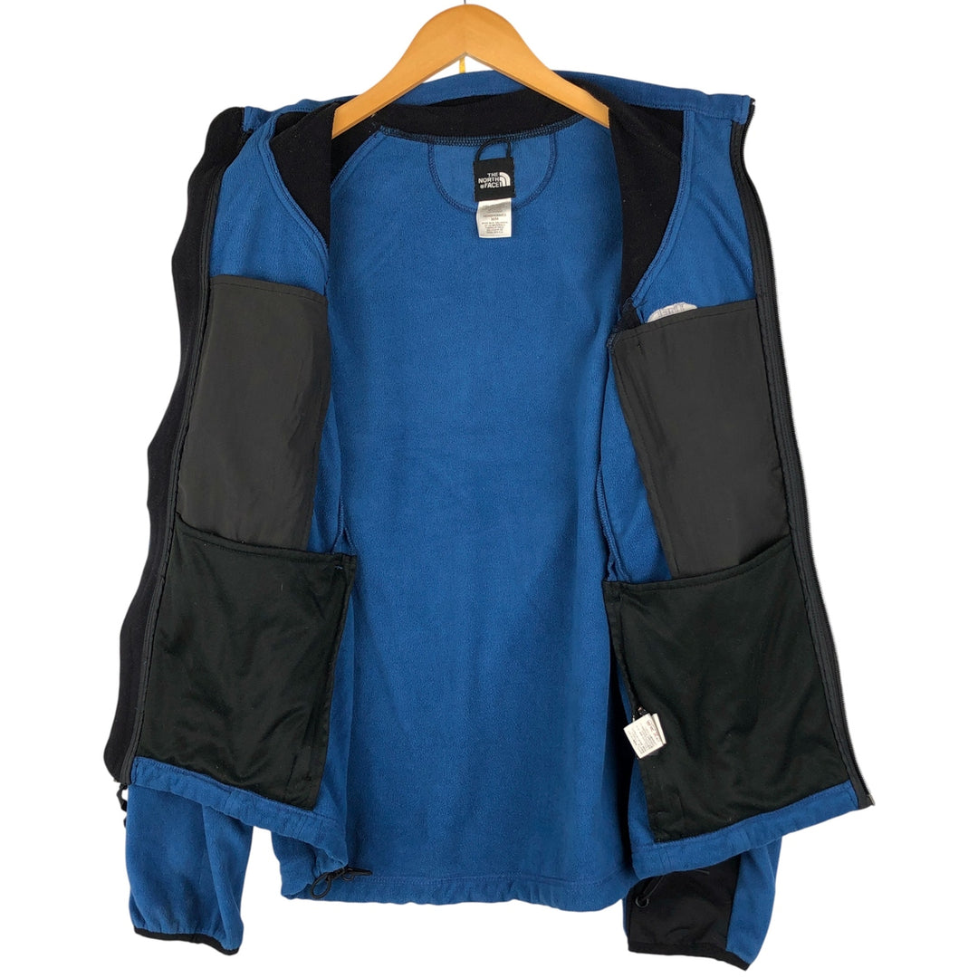 2000'S The North Face Nylon and Fleece Jacket, Men's Size Medium polyester blue type Vintage Second Hand