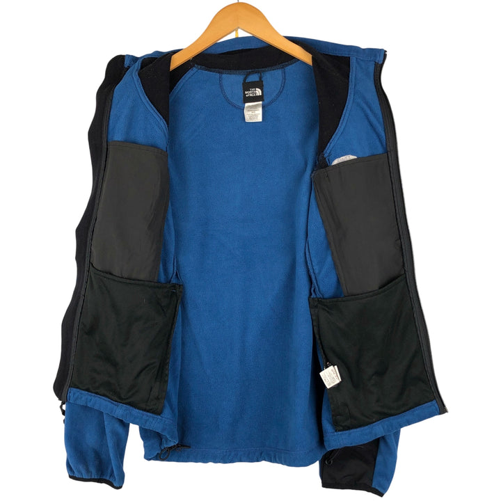 2000'S The North Face Nylon and Fleece Jacket, Men's Size Medium polyester blue type Vintage Second Hand