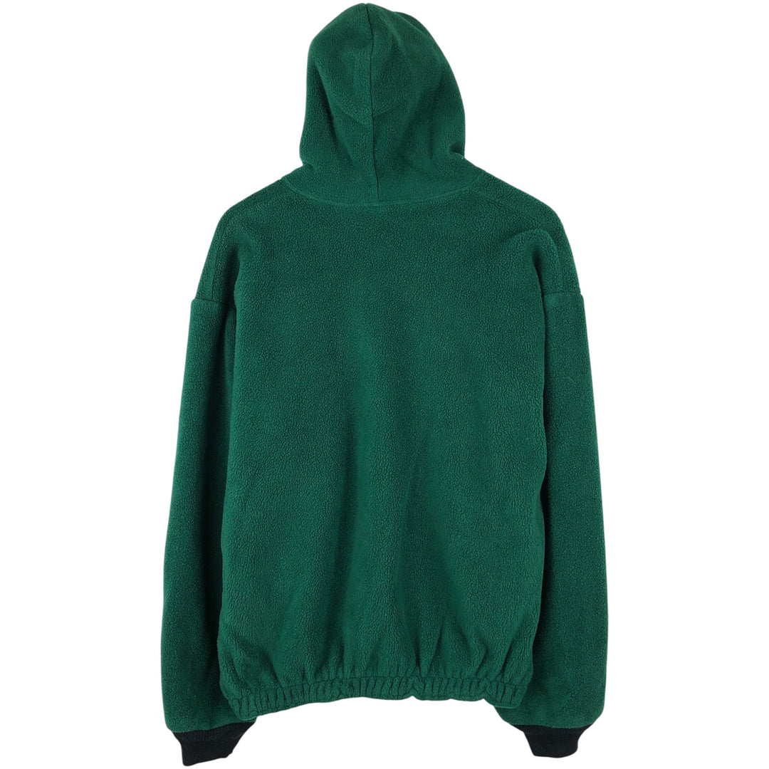 90s-00'S Cabelas Fleece Full-Zip Hoodie, Made in USA, Men's XL polyester green type Vintage Second Hand