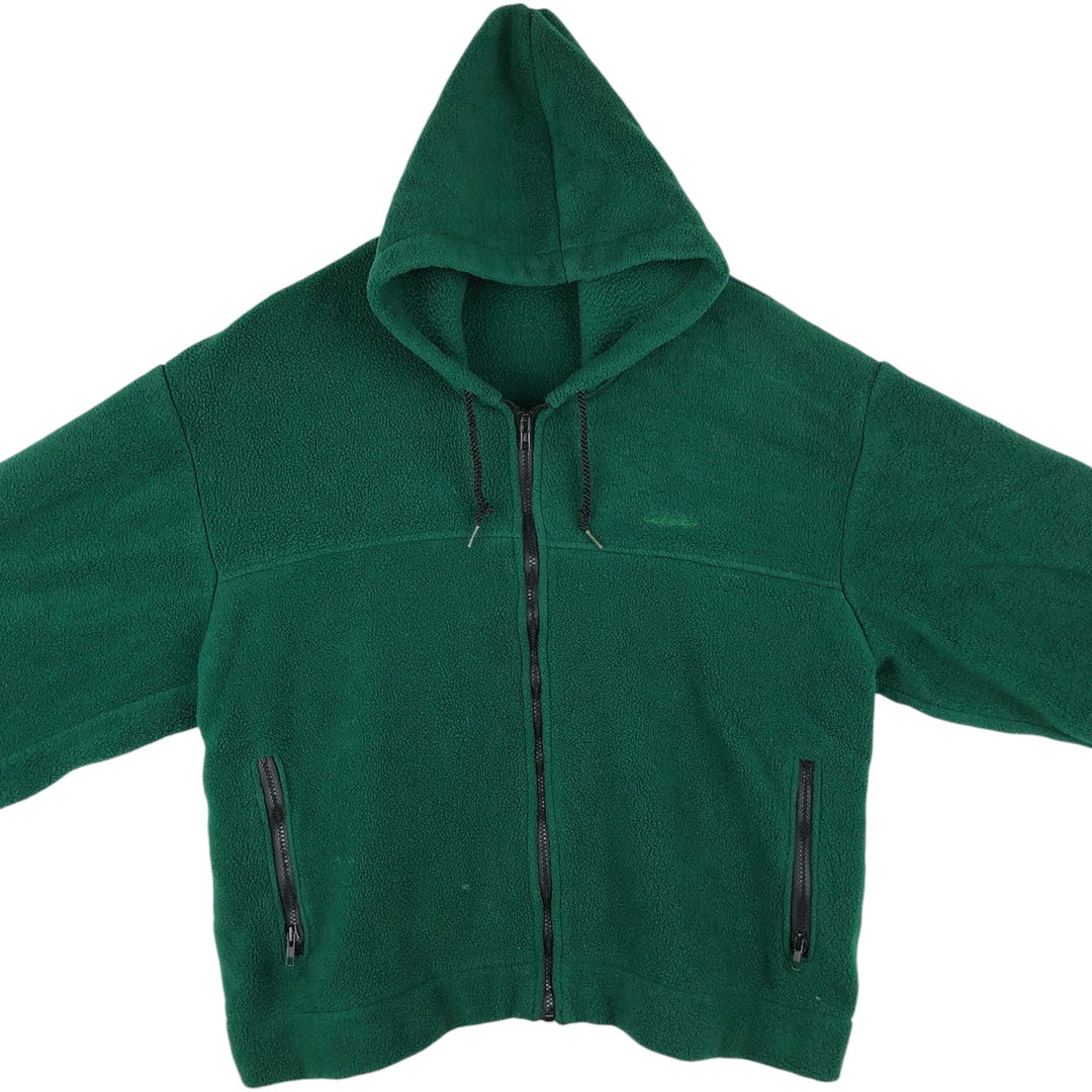 90s-00'S Cabelas Fleece Full-Zip Hoodie, Made in USA, Men's XL polyester green type Vintage Second Hand