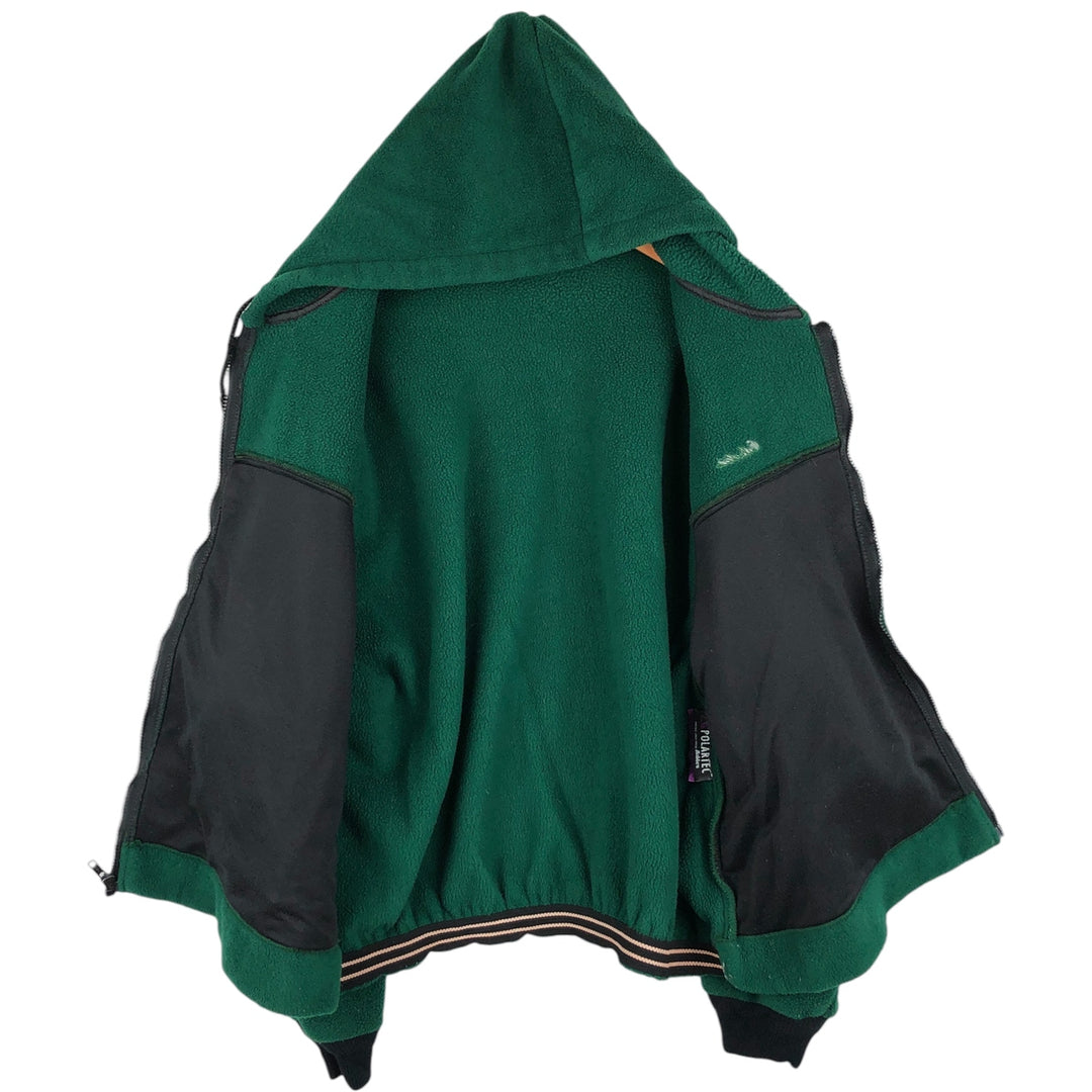 90s-00'S Cabelas Fleece Full-Zip Hoodie, Made in USA, Men's XL polyester green type Vintage Second Hand