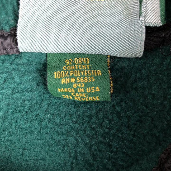 90s-00'S Cabelas Fleece Full-Zip Hoodie, Made in USA, Men's XL polyester green type Vintage Second Hand