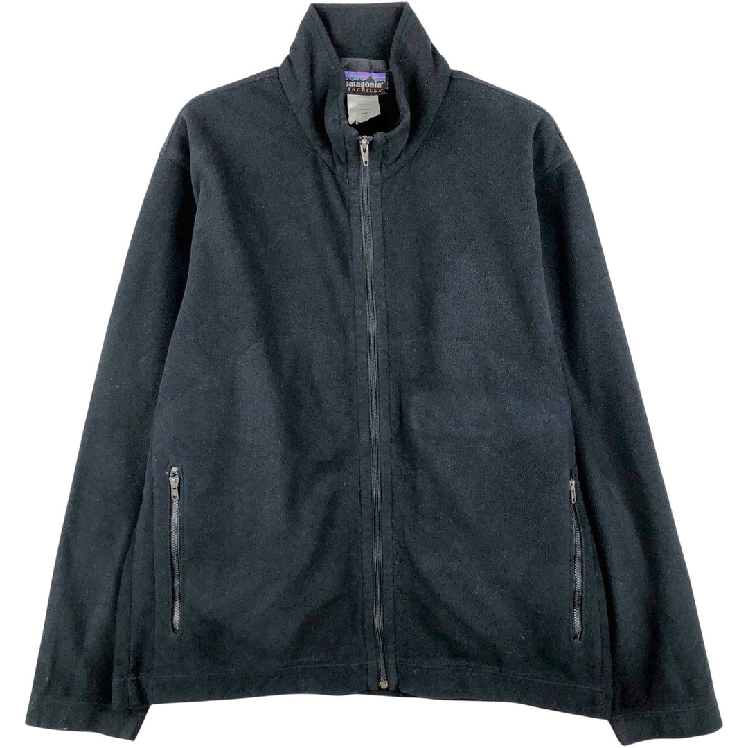 2000'S Patagonia Micro Synchilla Fleece Jacket 26511F5, Men's Size Small polyester black type Vintage Second Hand