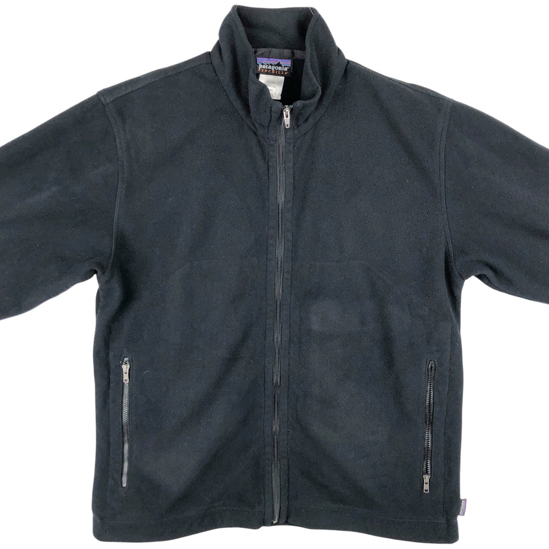 2000'S Patagonia Micro Synchilla Fleece Jacket 26511F5, Men's Size Small polyester black type Vintage Second Hand