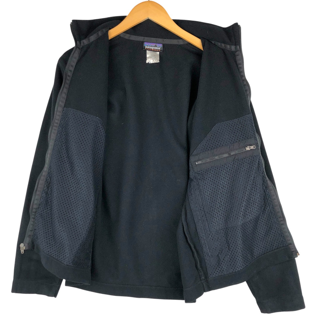 2000'S Patagonia Micro Synchilla Fleece Jacket 26511F5, Men's Size Small polyester black type Vintage Second Hand