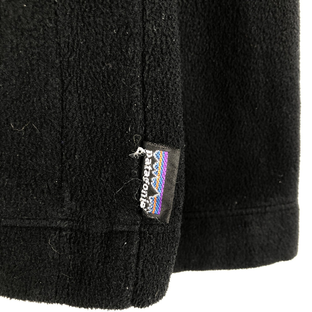 2000'S Patagonia Micro Synchilla Fleece Jacket 26511F5, Men's Size Small polyester black type Vintage Second Hand