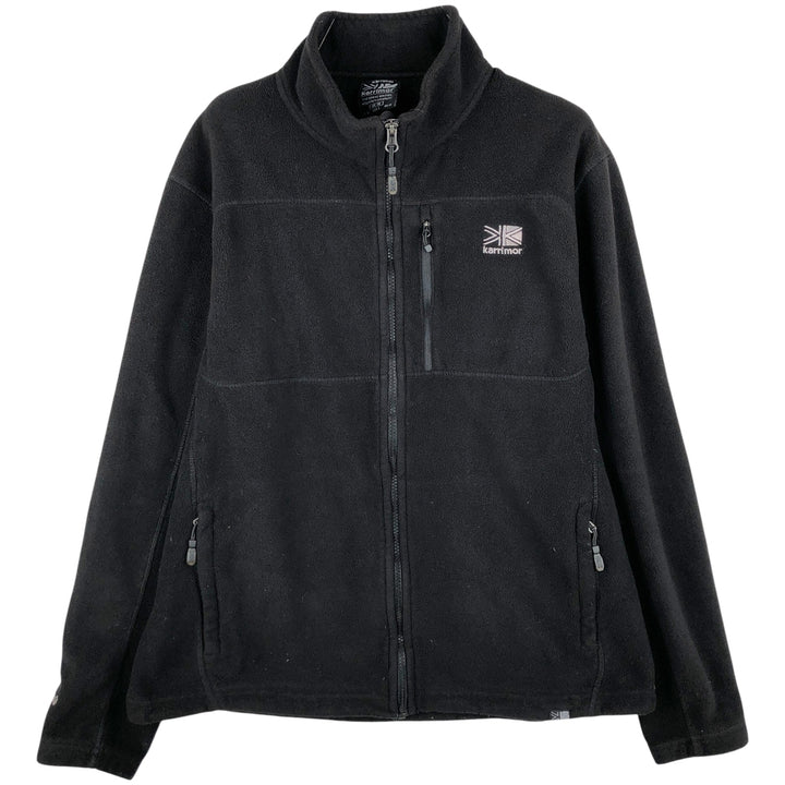 Karrimor fleece jacket, men's size M polyester black type Vintage Second Hand