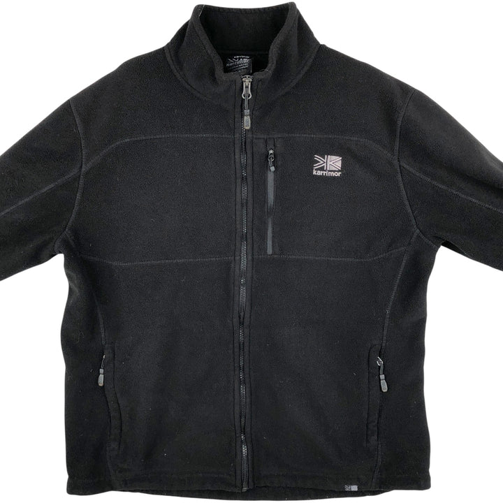 Karrimor fleece jacket, men's size M polyester black type Vintage Second Hand