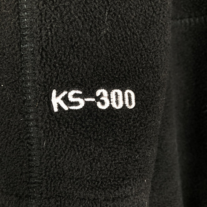 Karrimor fleece jacket, men's size M polyester black type Vintage Second Hand