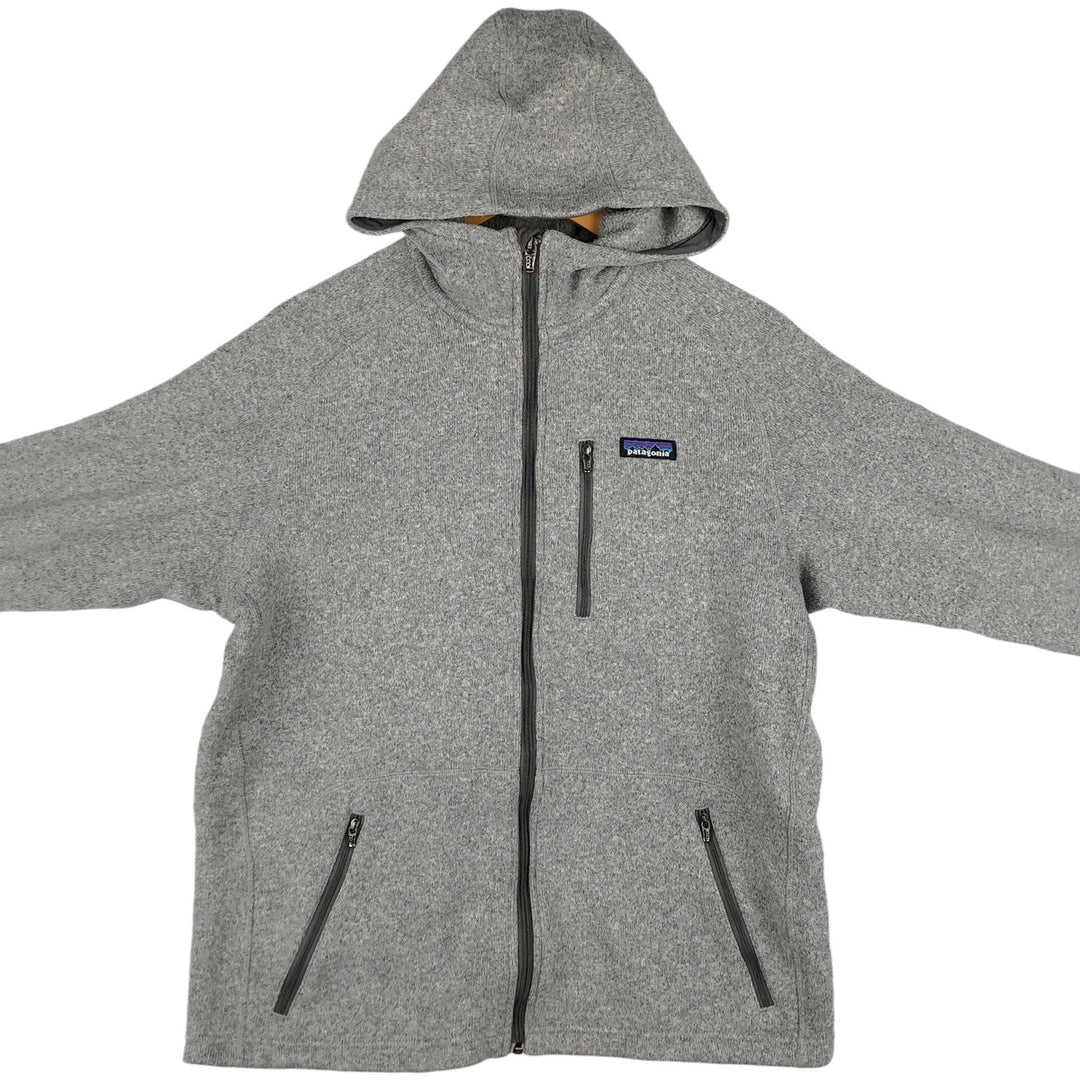 Patagonia Better Sweater Hoody 25862FA12 Fleece Full-Zip Hoodie, Men's Size L polyester gray type Vintage Second Hand