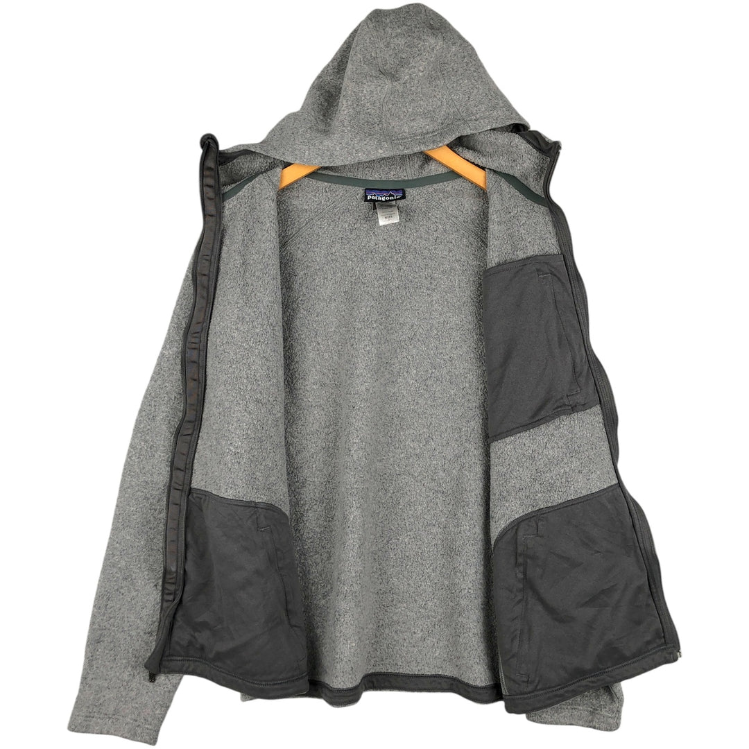 Patagonia Better Sweater Hoody 25862FA12 Fleece Full-Zip Hoodie, Men's Size L polyester gray type Vintage Second Hand