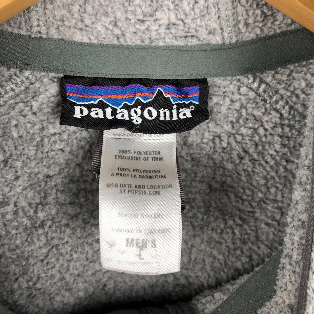 Patagonia Better Sweater Hoody 25862FA12 Fleece Full-Zip Hoodie, Men's Size L polyester gray type Vintage Second Hand