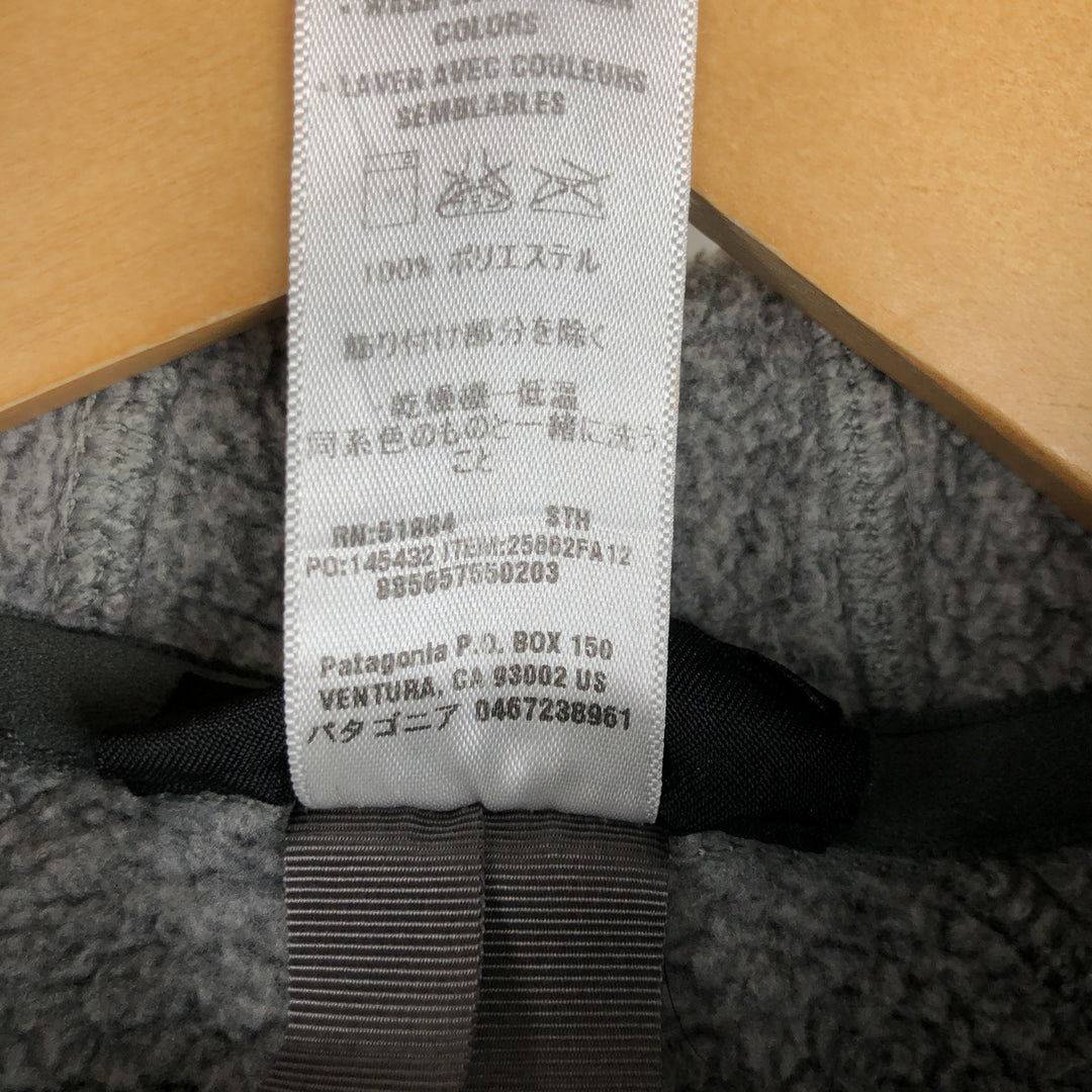 Patagonia Better Sweater Hoody 25862FA12 Fleece Full-Zip Hoodie, Men's Size L polyester gray type Vintage Second Hand