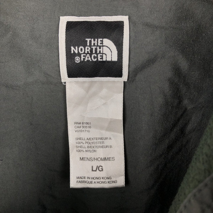 90s-00'S THE NORTH FACE fleece jacket, shirt jacket, men's size L polyester Green type dark green Vintage Second Hand