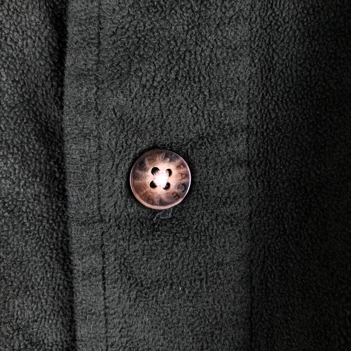 90s-00'S THE NORTH FACE fleece jacket, shirt jacket, men's size L polyester Green type dark green Vintage Second Hand